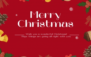 Merry Christmas! Quiet joy, quiet blessing